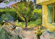 H. Lebasque - Le Cannet - Mme Lebasque reading