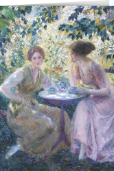 Lawton S. Parker Tea in the Garden (1914)