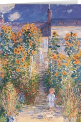 Claude Monet - The artists garden in Vetheuil