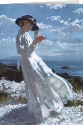 William Orpen - Grace reading at Howth Bay
