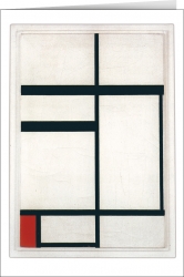 P. Mondrian - Composition no. 1 with red