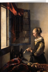 Jan Vermeer - Brieflesendes Mdchen..