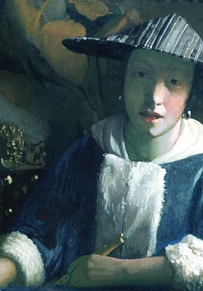 Jan Vermeer van Delft (1632-1675) - Girl with a flute, ca. 1665-1670