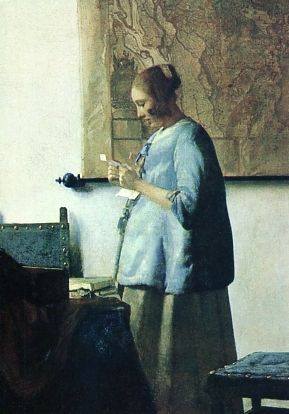 Jan Vermeer van Delft (1632-1675) - Woman reading a Letter, ca. 1662-64