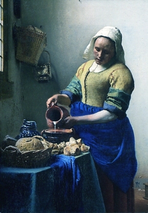 Jan Vermeer van Delft (1632-1675) - The Milkmaid (Detail), ca. 1660