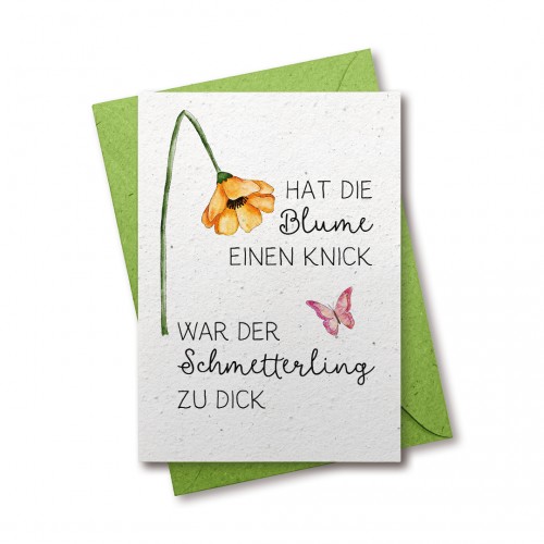 Hat die Blume einen Knick?