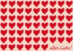 Postkarte - Alles Liebe! Postkarte - Alles Liebe!
