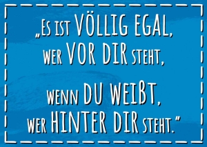 Postkarte – Es ist völlig egal Postkarte – Es ist völlig egal