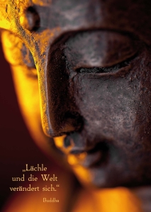 Postkarte – Lächle und die Welt ... Postkarte – Lächle und die Welt ...