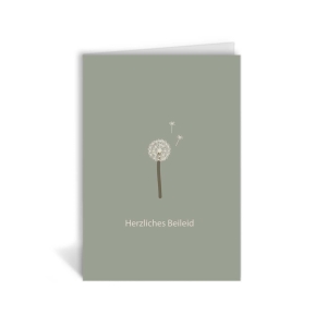 Klappkarte - Herzliches Beileid Klappkarte - Herzliches Beileid