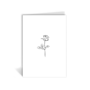 Klappkarte – Rose Klappkarte – Rose