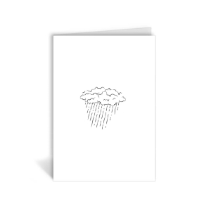 Klappkarte – Regenwolke Klappkarte – Regenwolke