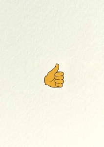 Postcard - Thumbs up