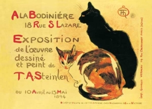 Postkarte Théophile-Alexandre Steinlen - a la Bodinière... Art Nouveau Poster 1894