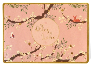 Klappkarte mit Veredelung – Alles liebe