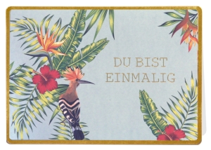 Klappkarte mit Veredelung – Du bist einmalig