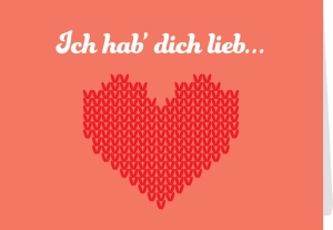 Klappkarte mit Veredelung – Ich hab Dich lieb