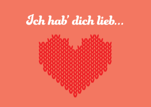 Klappkarte mit Veredelung – Ich hab Dich lieb