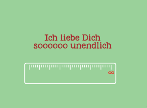 Klappkarte mit Veredelung – Ich lieb Dich soooo unendlich