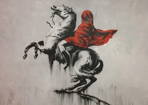 Postkarte – Banksy, Blind Napoleon, Frankreich