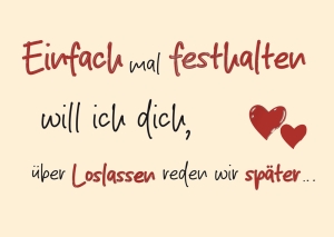 Postkarte mit Veredelung – Einfach mal festhalten