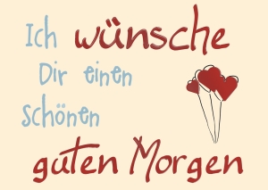 Postkarte mit Veredelung – Ich wünsche Dir
