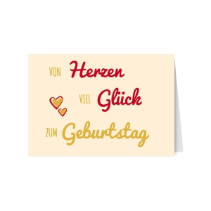 Klappkarte mit Veredelung