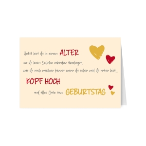 Klappkarte mit Veredelung