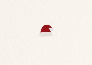Postkarte - Weihnachtsmütze