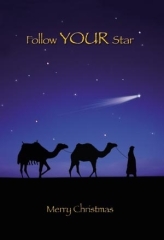 Klappkarte mit Veredelung - Follow your star Klappkarte mit Veredelung - Follow your star